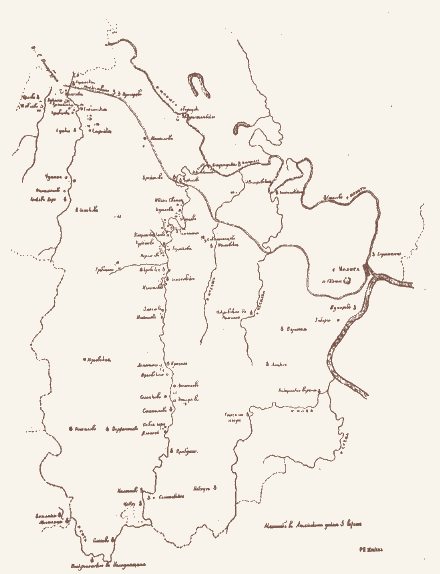 Карта мологского уезда ярославской губернии до затопления